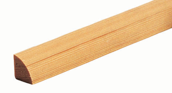 Furu kvartstaff 12x12x1000 mm i ubehandlet treverk